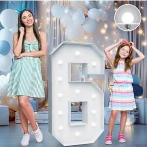 2FT Marquee Light Up Numbers - Cool White